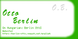 otto berlin business card